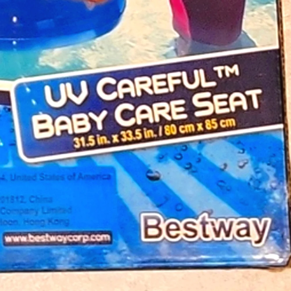 NEW Bestway H20GO UV Baby Care Pool Float with Sun Canopy, 50+ UPF Protection